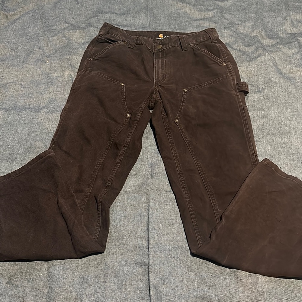 Carhartt brown double knee pants